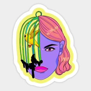 Caged Sticker